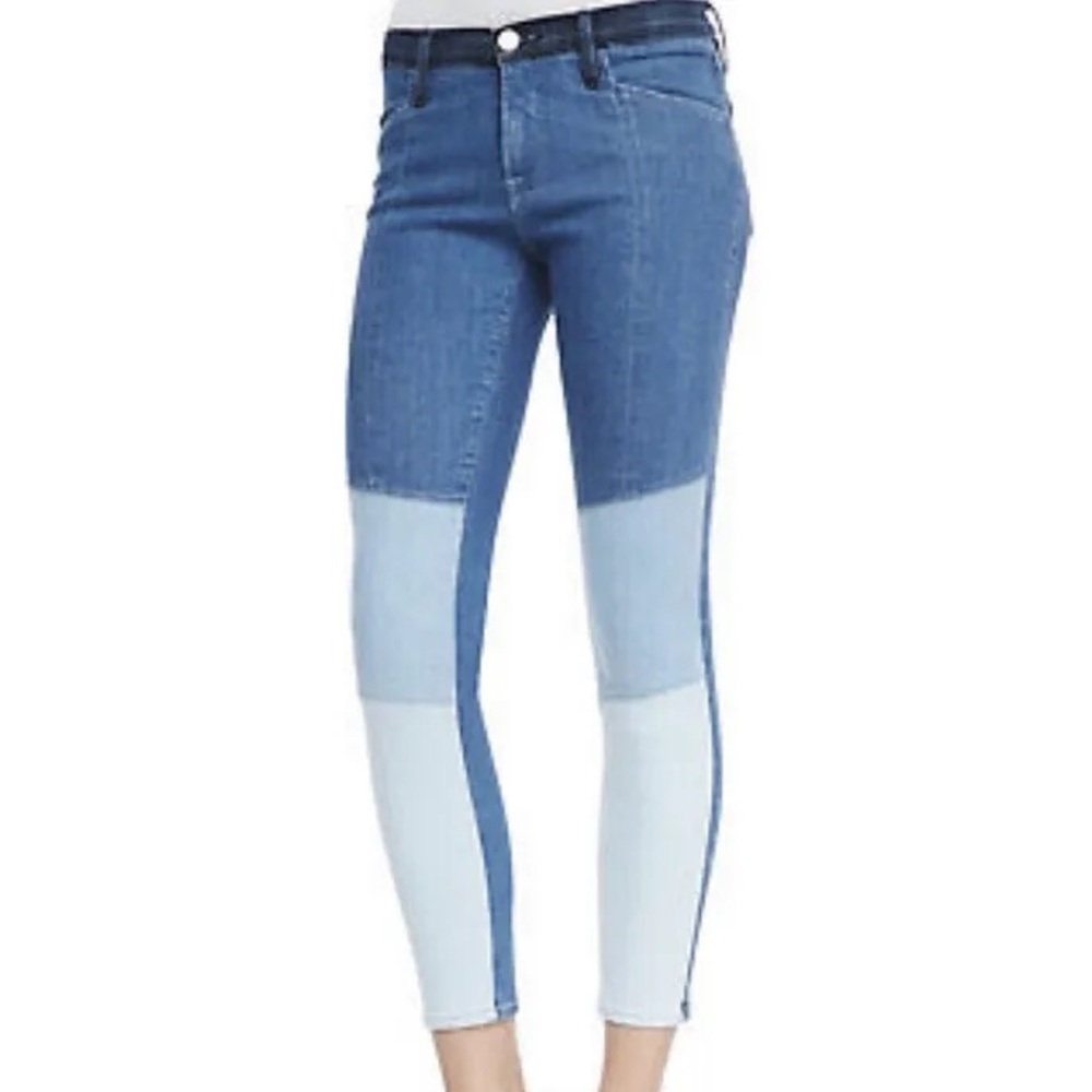 FRAME Women’s DENIM Colorblock Le Skinny HAYDEN Jeans Size 26